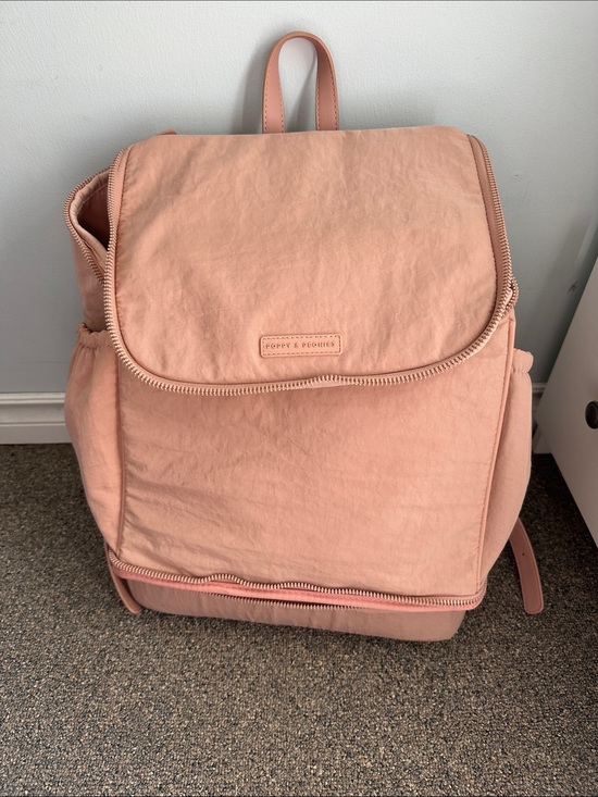 Poppy & Peonies Handbags - Poppy & Peonies Blush Pink Convertible Backpack Tote